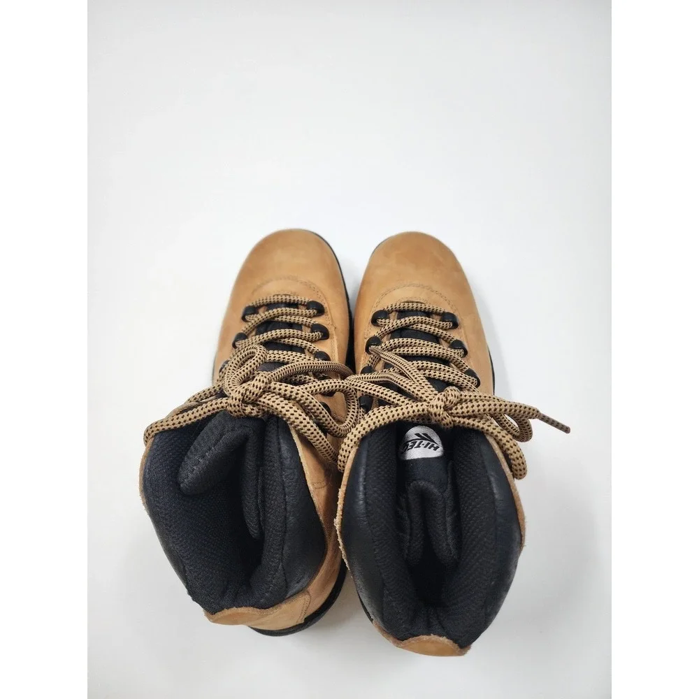 Hi-Tec‎ Waterproof Hiking Boots Tan Nubuck Leather Lace Up Outdoor Trail Shoes